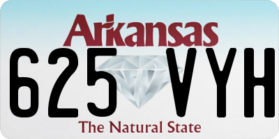 AR license plate 625VYH