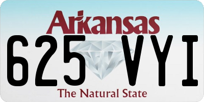 AR license plate 625VYI