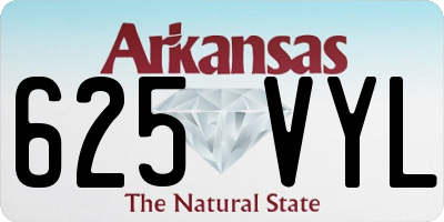 AR license plate 625VYL