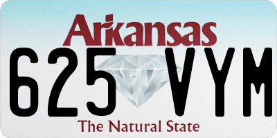 AR license plate 625VYM
