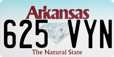 AR license plate 625VYN