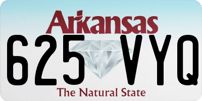 AR license plate 625VYQ