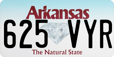 AR license plate 625VYR