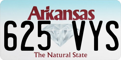 AR license plate 625VYS