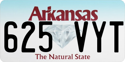 AR license plate 625VYT