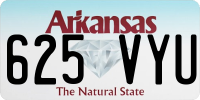 AR license plate 625VYU