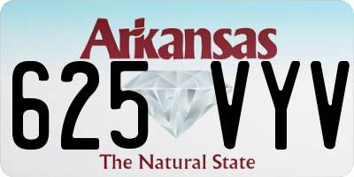 AR license plate 625VYV