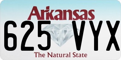 AR license plate 625VYX