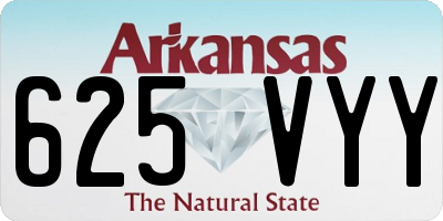 AR license plate 625VYY