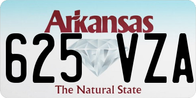 AR license plate 625VZA