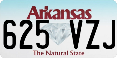 AR license plate 625VZJ