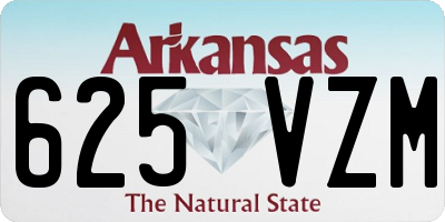 AR license plate 625VZM