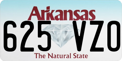 AR license plate 625VZO