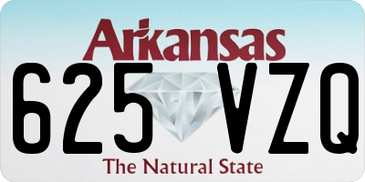 AR license plate 625VZQ