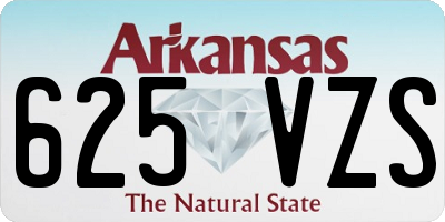 AR license plate 625VZS