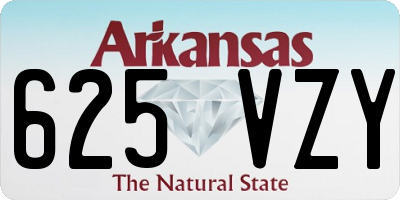 AR license plate 625VZY