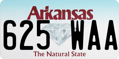 AR license plate 625WAA
