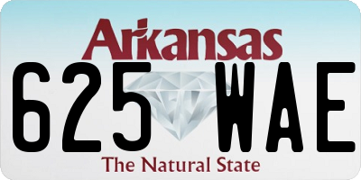 AR license plate 625WAE