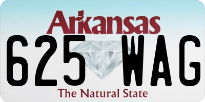 AR license plate 625WAG