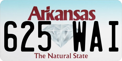 AR license plate 625WAI