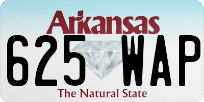 AR license plate 625WAP