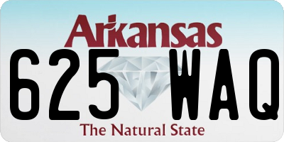 AR license plate 625WAQ