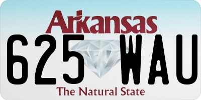 AR license plate 625WAU