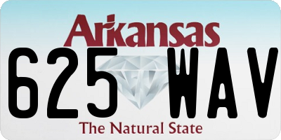 AR license plate 625WAV