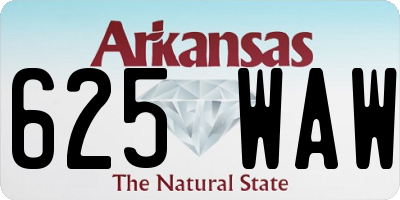 AR license plate 625WAW