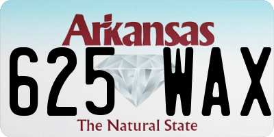 AR license plate 625WAX