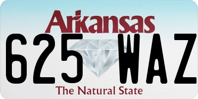 AR license plate 625WAZ