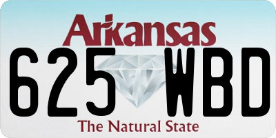 AR license plate 625WBD