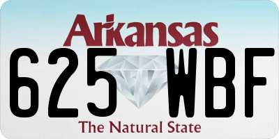 AR license plate 625WBF