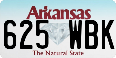 AR license plate 625WBK