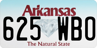 AR license plate 625WBO