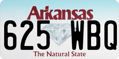 AR license plate 625WBQ