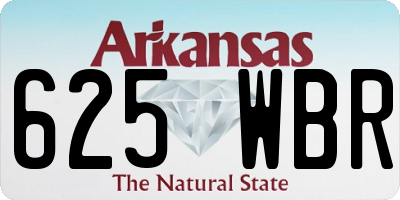 AR license plate 625WBR