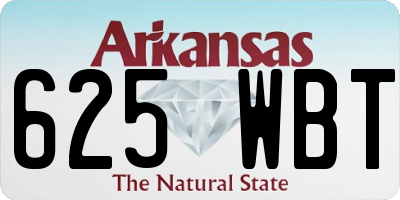 AR license plate 625WBT