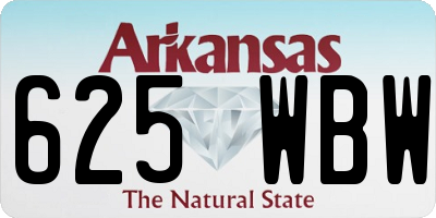 AR license plate 625WBW