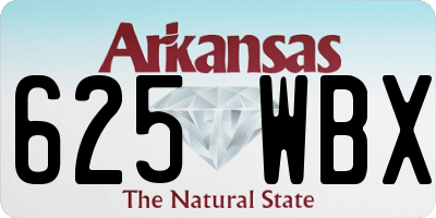 AR license plate 625WBX