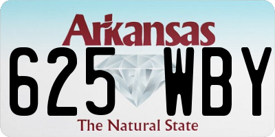 AR license plate 625WBY