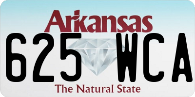 AR license plate 625WCA