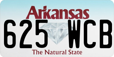 AR license plate 625WCB