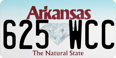 AR license plate 625WCC