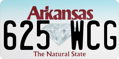 AR license plate 625WCG