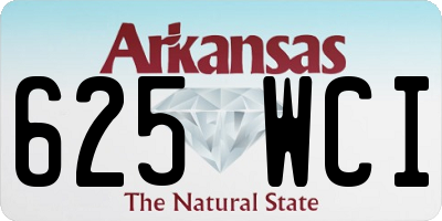 AR license plate 625WCI