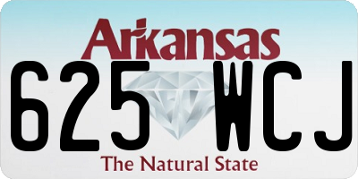AR license plate 625WCJ