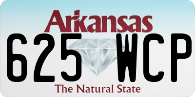 AR license plate 625WCP