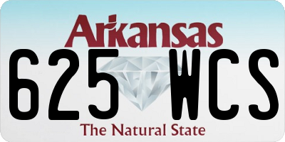AR license plate 625WCS