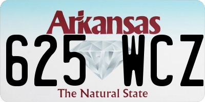 AR license plate 625WCZ